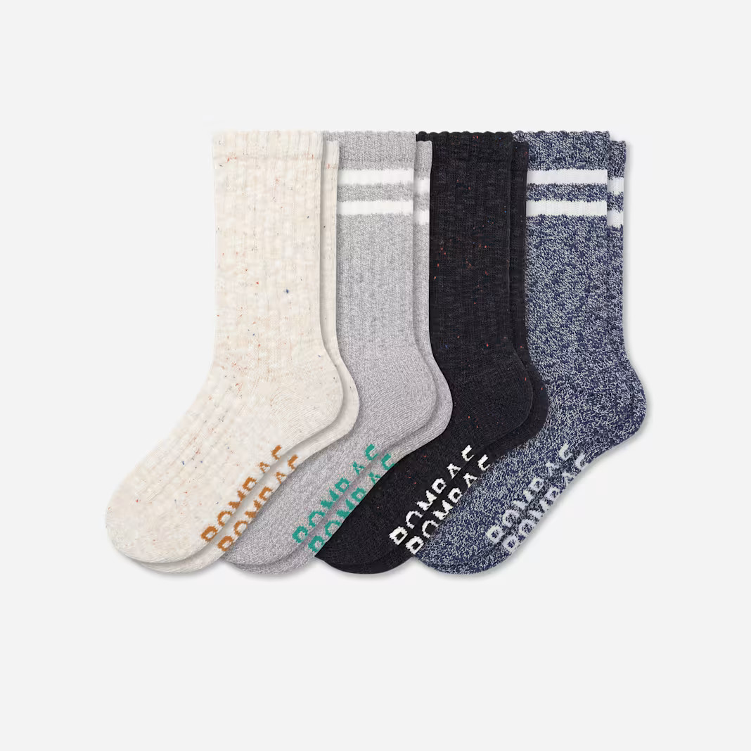 Women's Chunky Ragg Calf Sock 4-Pack | Bombas