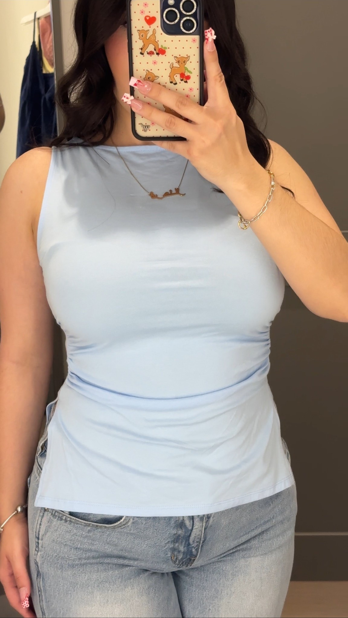 blue target hourglass top! 

#LTKootd