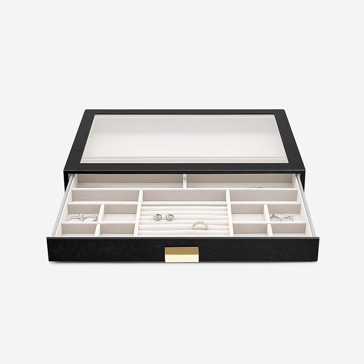 Stackers Black Supersize Jewelry Box Collection | The Container Store