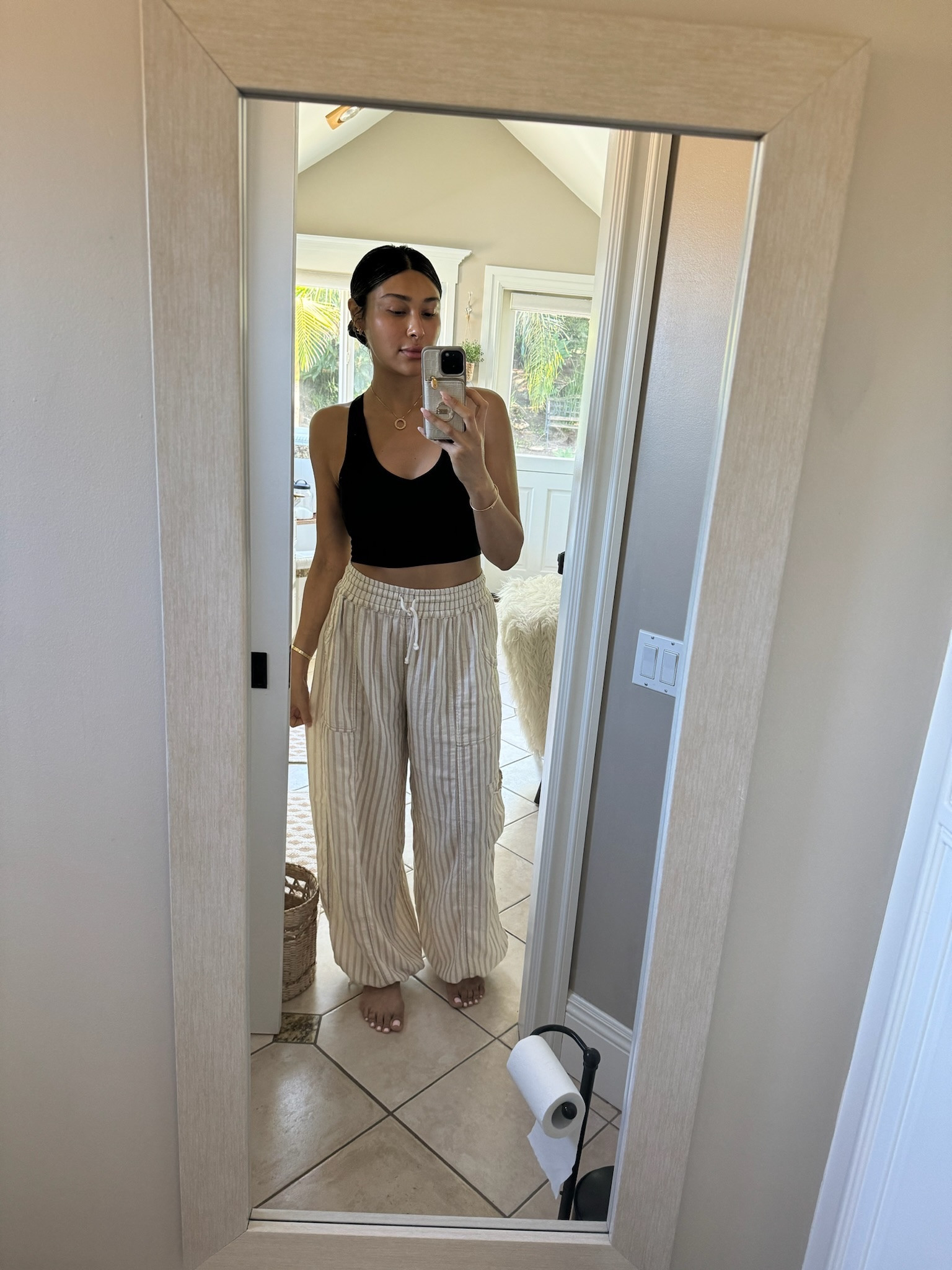 Love how you can dress down or up these stripped pants 

#LTKStyleTip #LTKFindsUnder50 #LTKSaleAlert