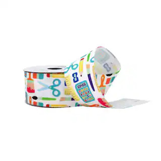 1.5" x 10yd. School Supplies Grosgrain Ribbon by B2C™ | Michaels | Michaels Stores