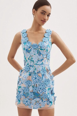 Helsi Rosana 3D Floral Mini Dress | Anthropologie (US)