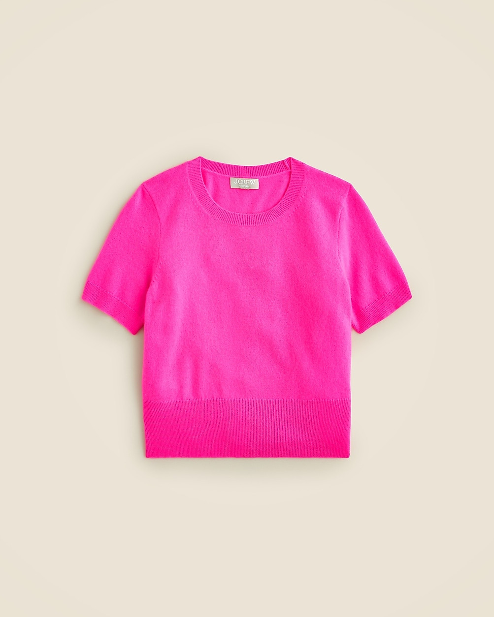 Cashmere shrunken T-shirt | J. Crew US