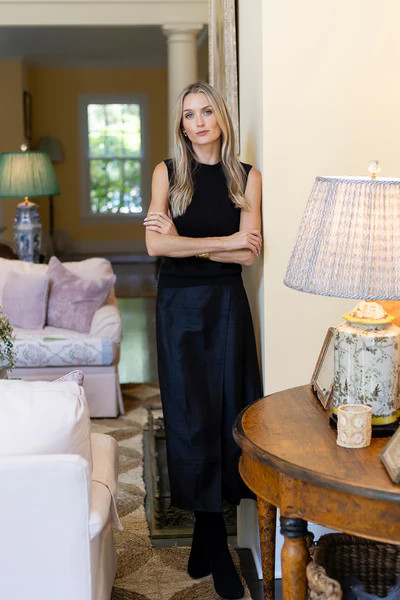 Park Avenue Skirt Dupioni - Noir | Julia Amory