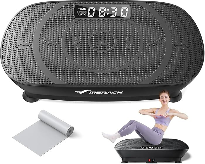 MERACH Vibration Plate Exercise Machine, Whole Body Workout Equipment for Women, Bluetooth and Si... | Amazon (US)