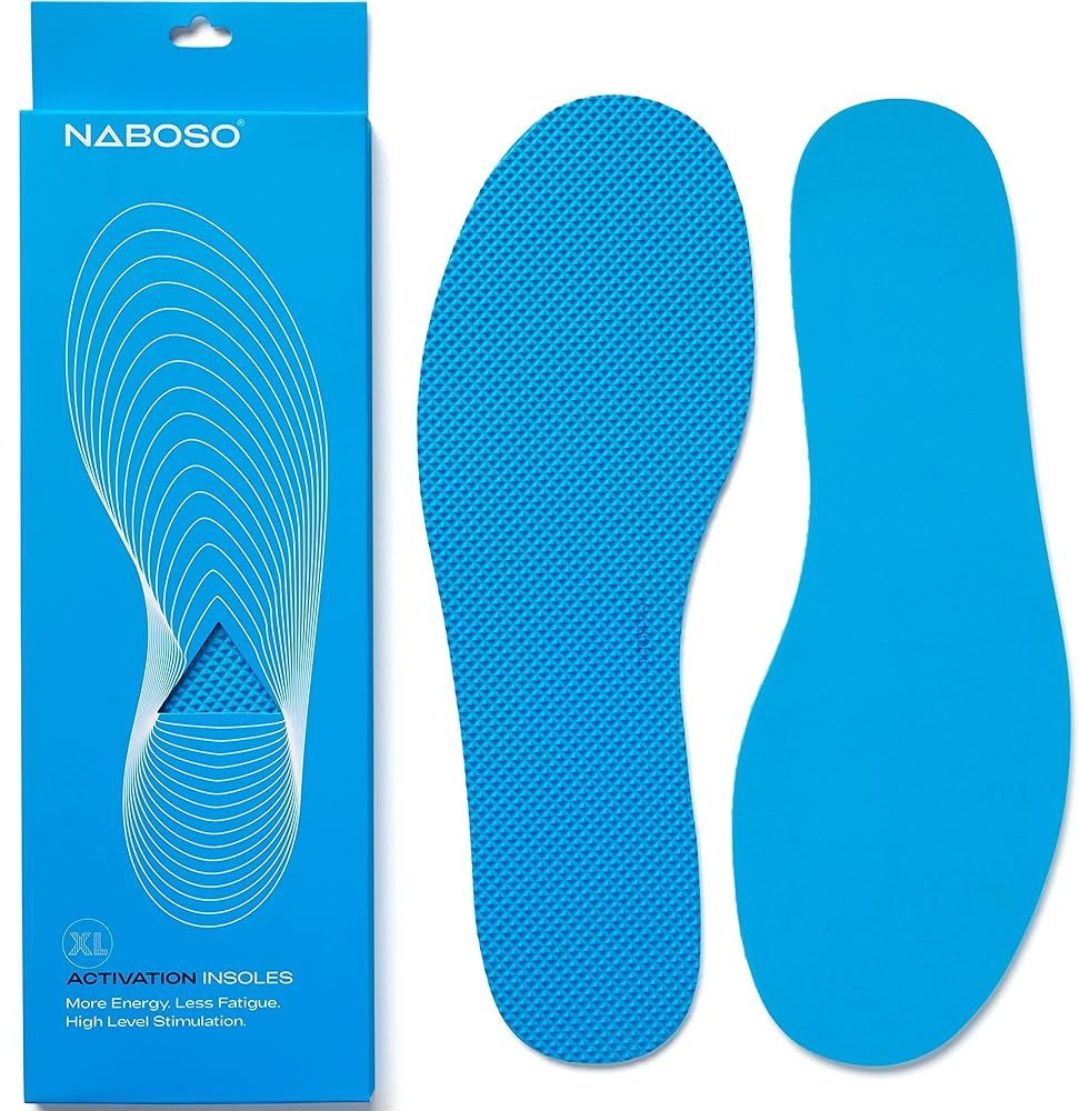 Naboso Activation Sensory Insole, Thin Men's and Women's Textured Anti-Fatigue Shoe Inserts That ... | Amazon (US)