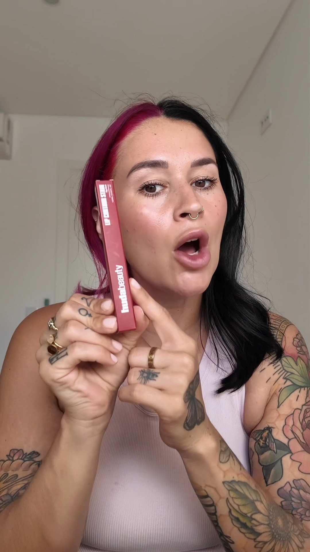 The silence is LOUD @Huda Beauty #mommashive #momsoftiktok #momlife #momtok #lipstain #bestlipstain #bestlipstick #virallipstain #easymakeup #mommakeup #redlipstick #waterproofmakeup 

#LTKBeauty #LTKFindsUnder100 #LTKFindsUnder50