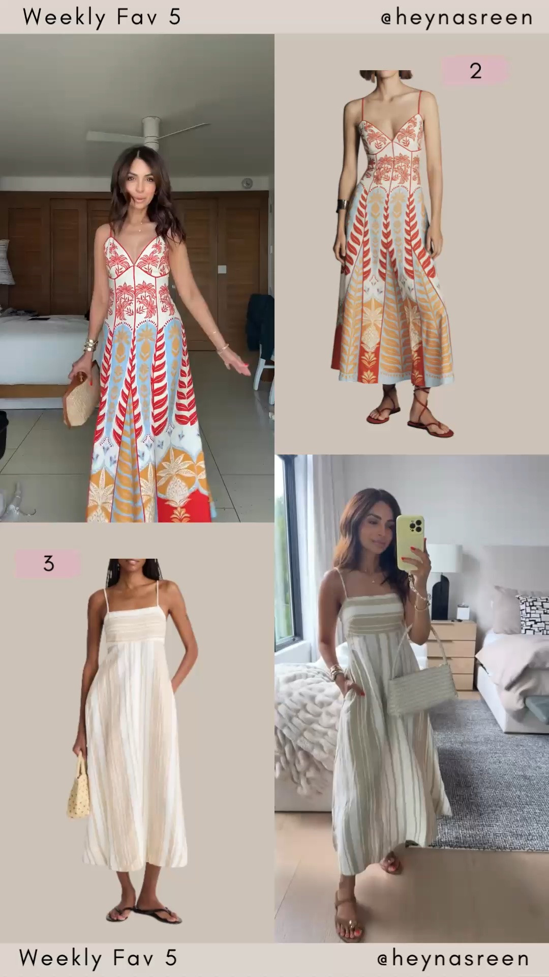 Fav 5: 
#2: Farm Rio dress
#3: Madewell dress