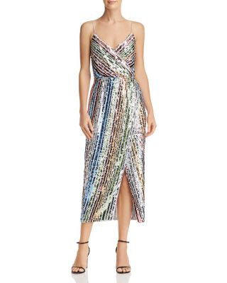 Saylor Sequined Rainbow-Stripe Dress Women - Bloomingdale's | Bloomingdale's (US)