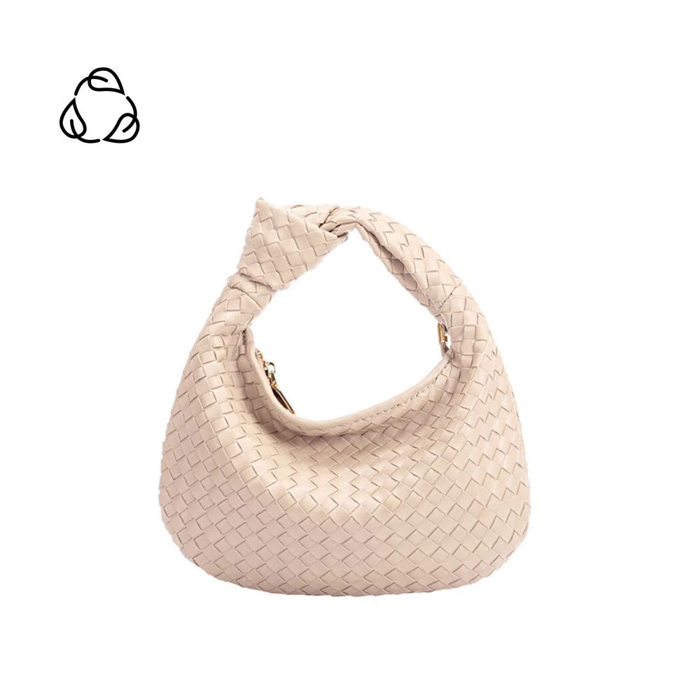 Drew Ivory Small Recycled Vegan Top Handle Bag | Melie Bianco