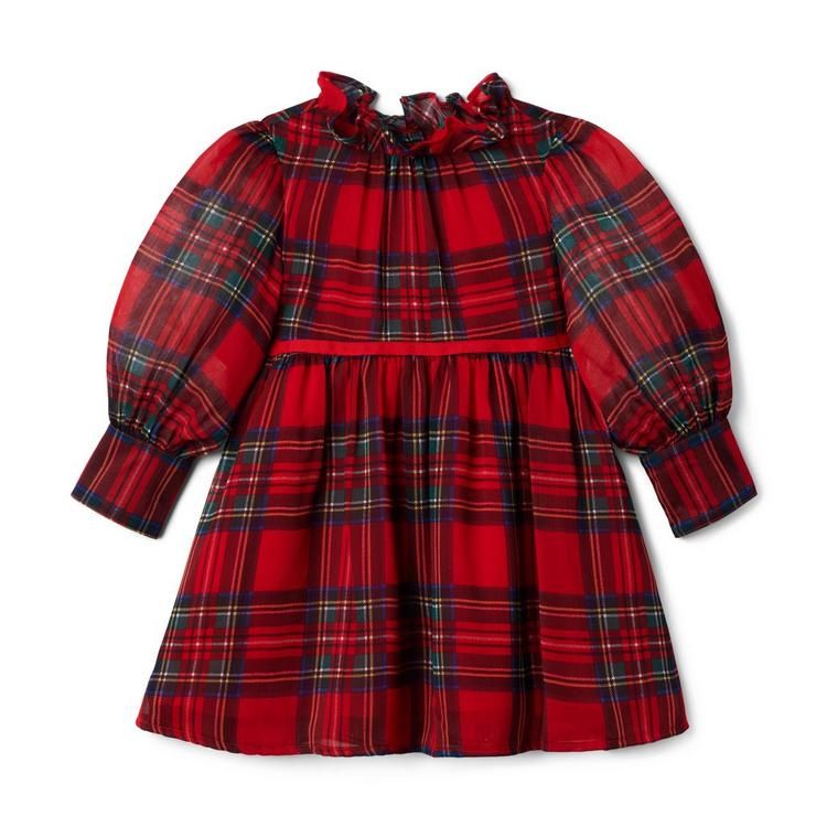 Plaid Chiffon Dress | Janie and Jack