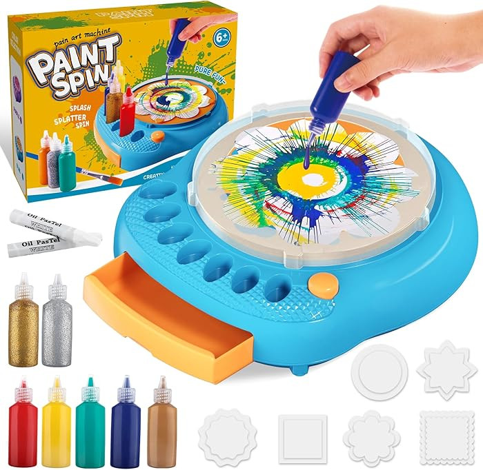 Arts and Crafts for Kids Ages 4-8,Paint Spin Art Machine Kit,Art Craft Set for 6-9 Year Old,Cool ... | Amazon (US)