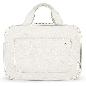 BAGSMART Toiletry Bag Travel Bag with Hanging Hook, Water-resistant Makeup Cosmetic Bag Travel Or... | Amazon (US)