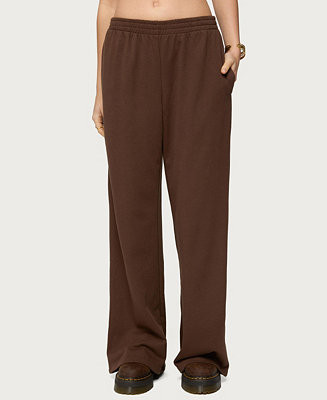 Women's Binah Wide Leg Terry Sweatpants | Macy's