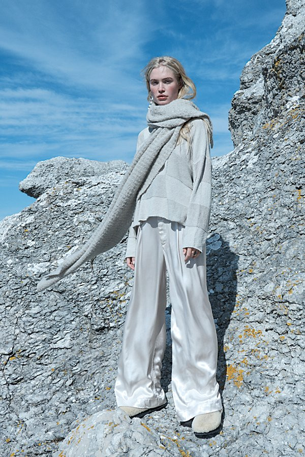 Good Days Satin Trousers by Free People, Marzipan, M | Free People (Global - UK&FR Excluded)