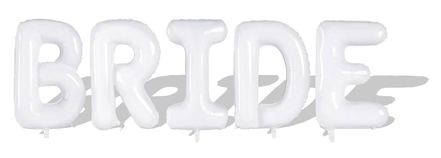40inch Bride Balloons - Jumbo Bride to Be Balloons for Bridal Shower Bachelorette Party Decoratio... | Amazon (US)