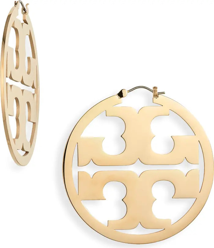 Miller Logo Hoop Earrings | Nordstrom