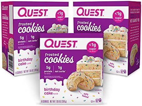Quest Nutrition Birthday Cake Frosted Cookies, 24 Count | Amazon (US)