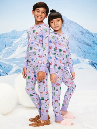 Gender-Neutral Snug-Fit Graphic Pajama Set for Kids | Old Navy (CA)