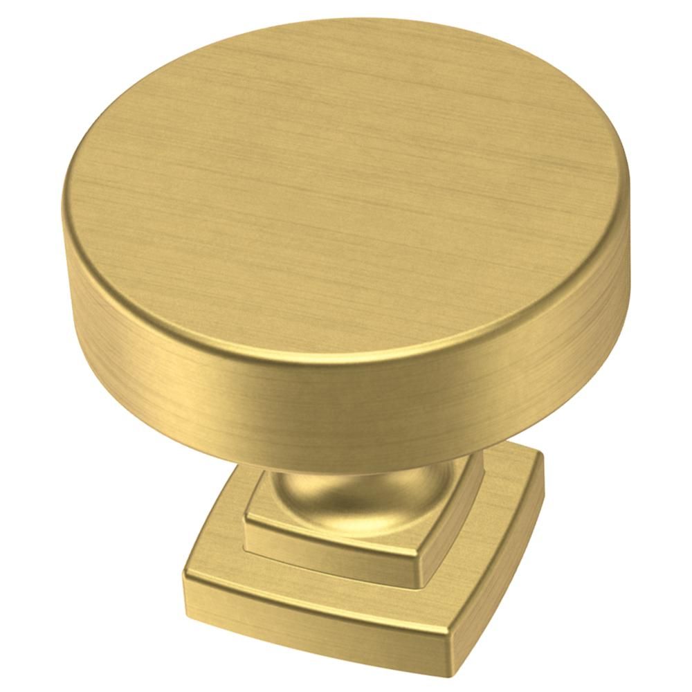Classic Bell 1-1/4 in. (32 mm) Brushed Brass Cabinet Knob | The Home Depot