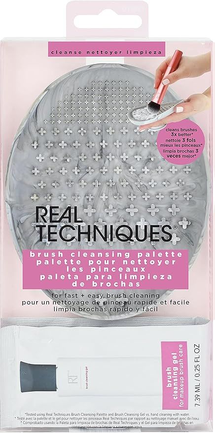 Real Techniques Brush Cleansing Palette with Brush Cleansing Gel Sample for Makeup Brush Cleaning | Amazon (UK)