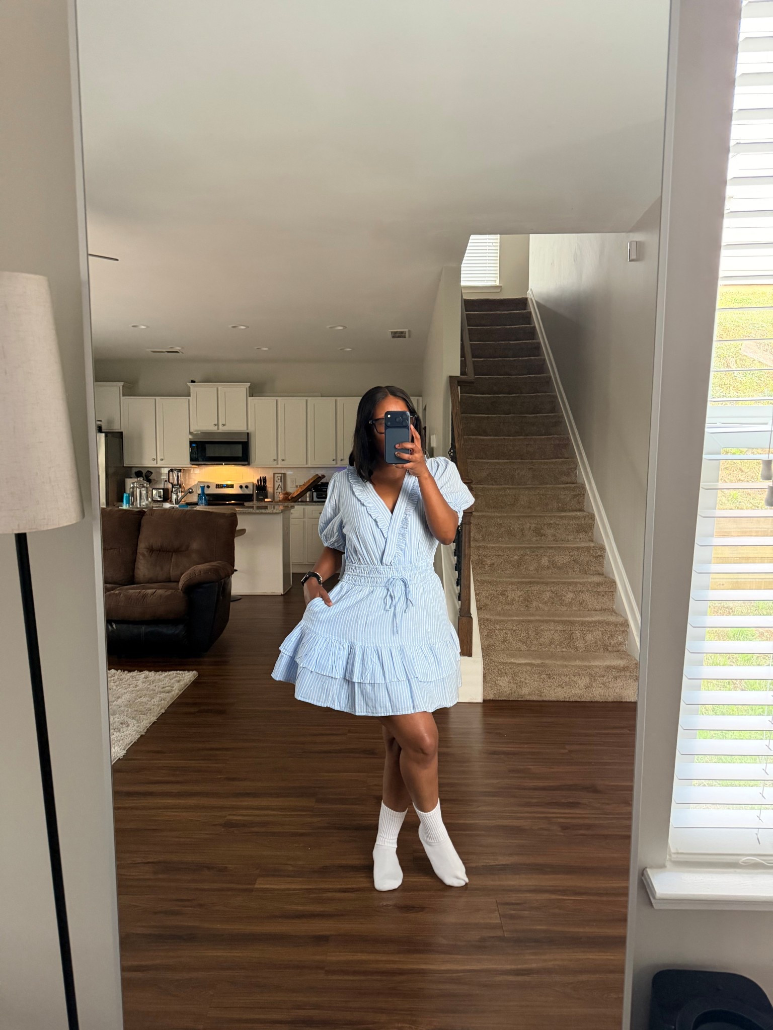 Blue and white summer dress

#LTKOver40 #LTKPetite #LTKootd