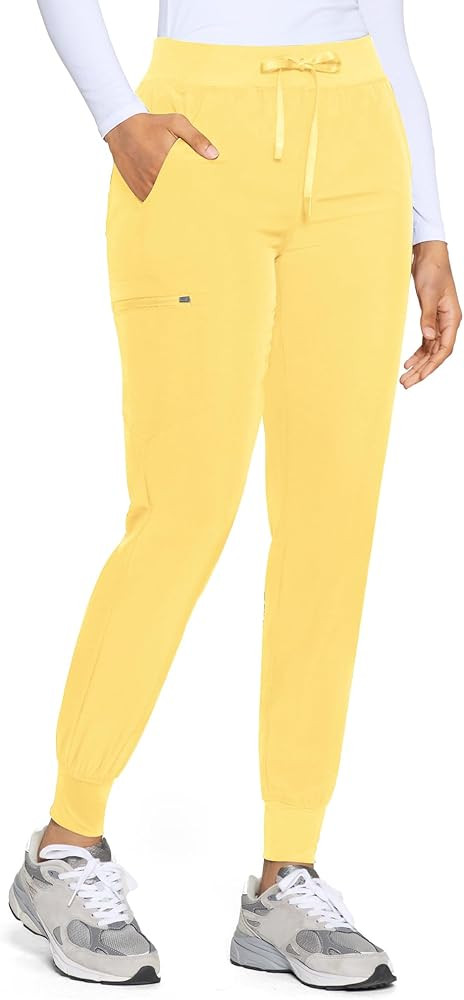 COZYFIT Womens Scrub Pants - Soft Stretch Yoga Style with 5 Pockets, Slim Fit Jogger Scrubs Pants... | Amazon (US)