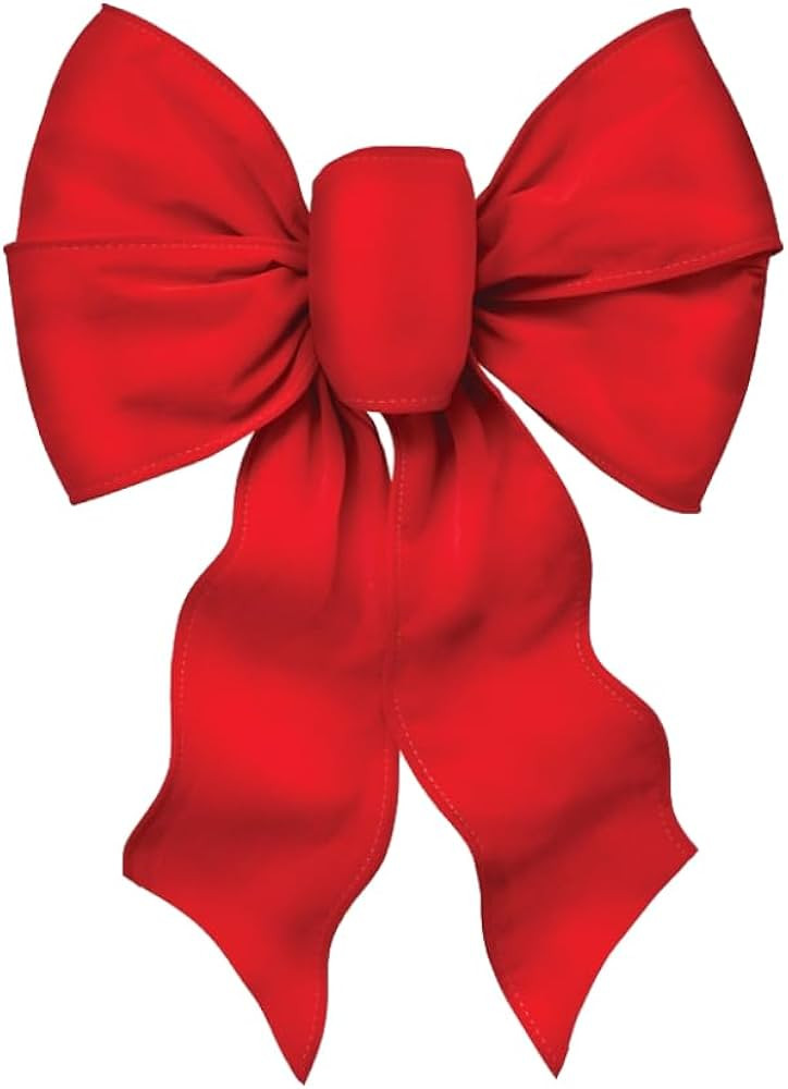 Rocky Mountain Goods Large Wired Red Bow - 12" Wide by 18" Long - Christmas Wreath Bow - Great fo... | Amazon (US)