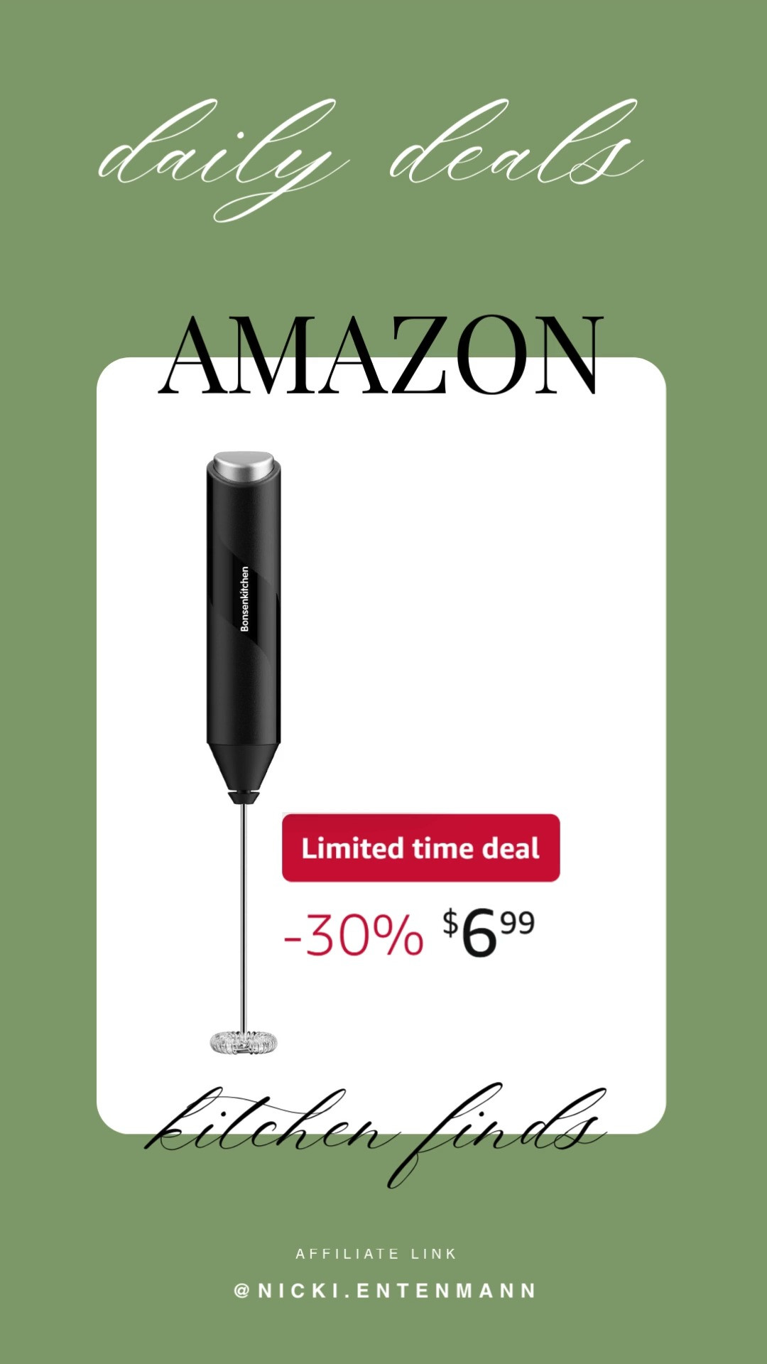 This fast handheld drink mixer with stainless steel whisk brings cheerful ease and effortless blending to everyday drinks with modern flair. #DrinkMixer #HandheldMixer #KitchenTools #StainlessSteelWhisk #CookingEssentials #DailyUse #LifestyleGear #ModernLiving #HomeCooking #BeveragePrep ☕✨🥤
 

 #LTKdayinmylife #LTKHome #LTKSaleAlert