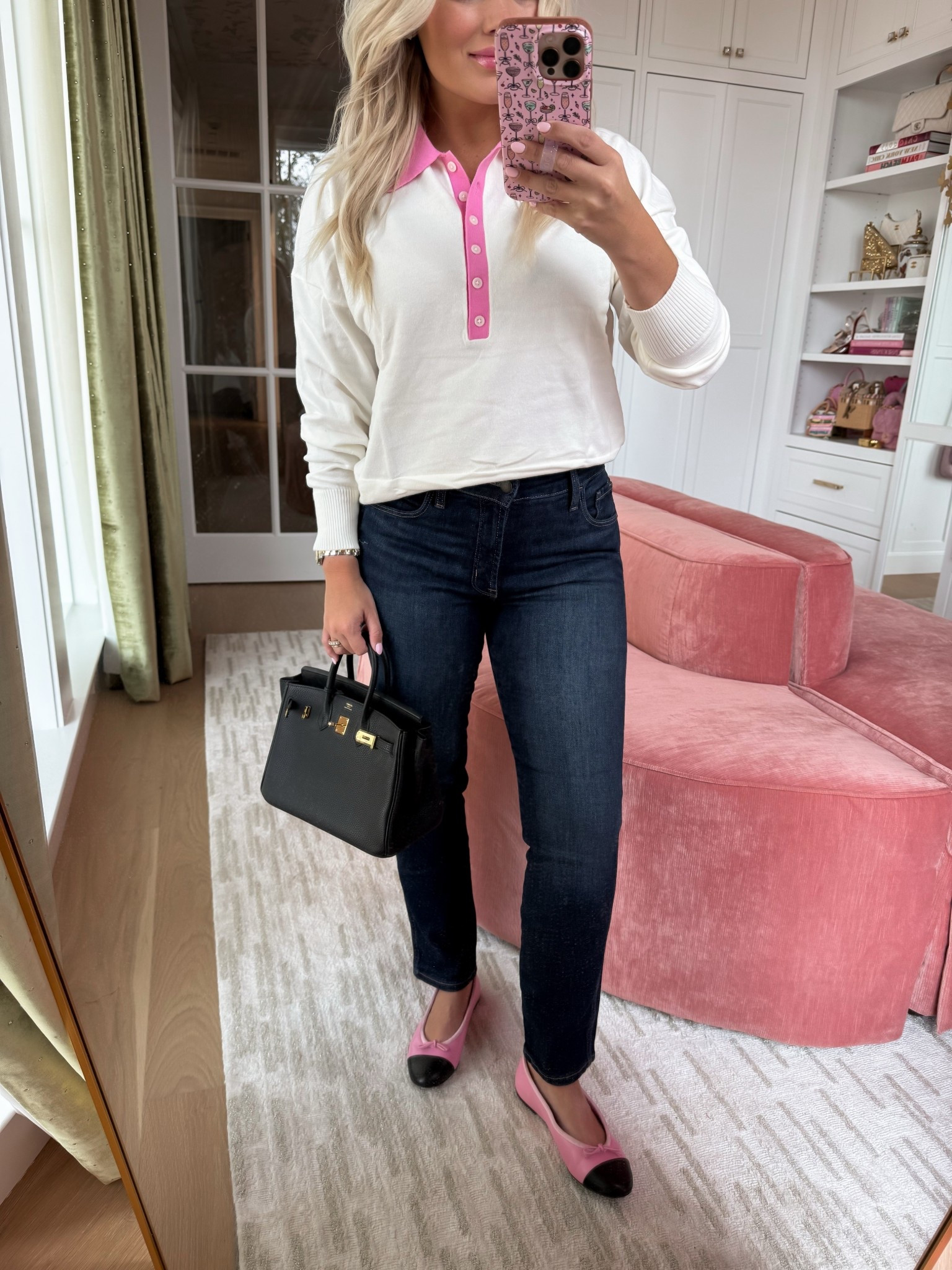 Size small top / size 4 petite jeans 

#LTKPetite #LTKgrwm #LTKmomlife