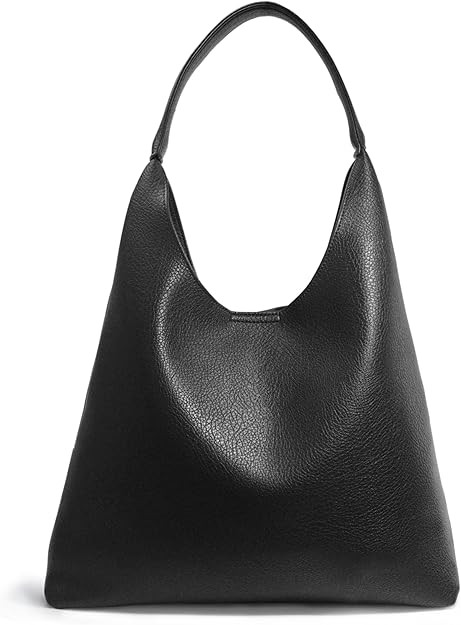 Hobo Bags for Women Soft Vegan Leather Shoulder Handbag Slouchy Tote Purses | Amazon (US)