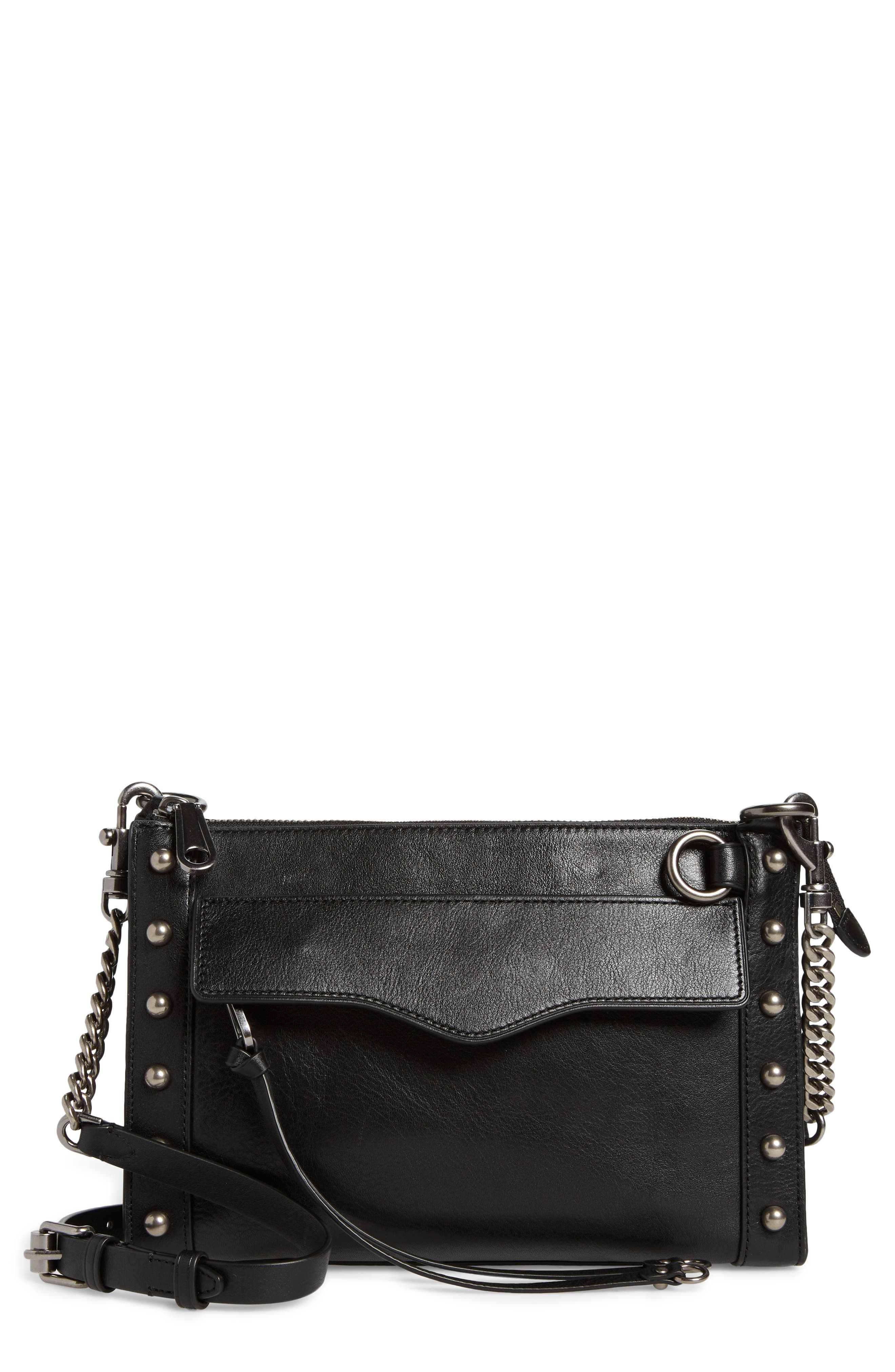 Rebecca Minkoff M.A.B. Leather Bag in Black at Nordstrom | Nordstrom