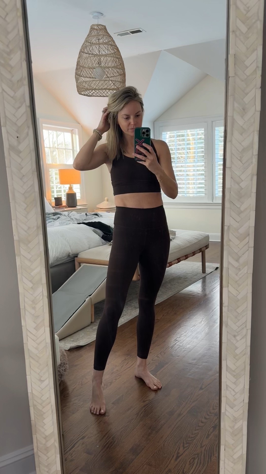My first time trying out activewear from @onequince and honestly, I’m impressed!! The quality, fit, feel, support and comfort are all there. Top and leggings are under $40 and rival higher end brands I own. I wore this set all day through tennis, errands and chasing kids and didn’t have to pull up my leggings once, so I’d say that’s a win! 
**wearing all smalls & 25” leggings (I’m 5’5)
#quincepartner

#LTKActive #LTKselfcare #LTKfitnessgoals