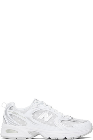 New Balance - Silver & White 530 Sneakers | SSENSE