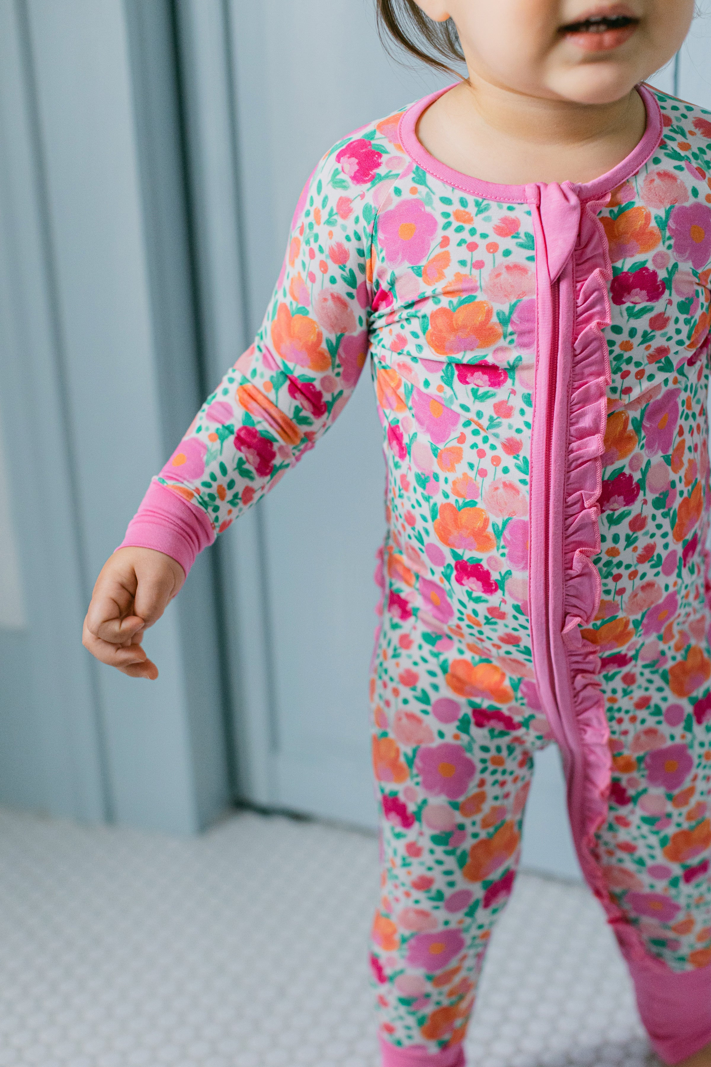 Anna Premium Ruffle Romper | Poppy Kids Co