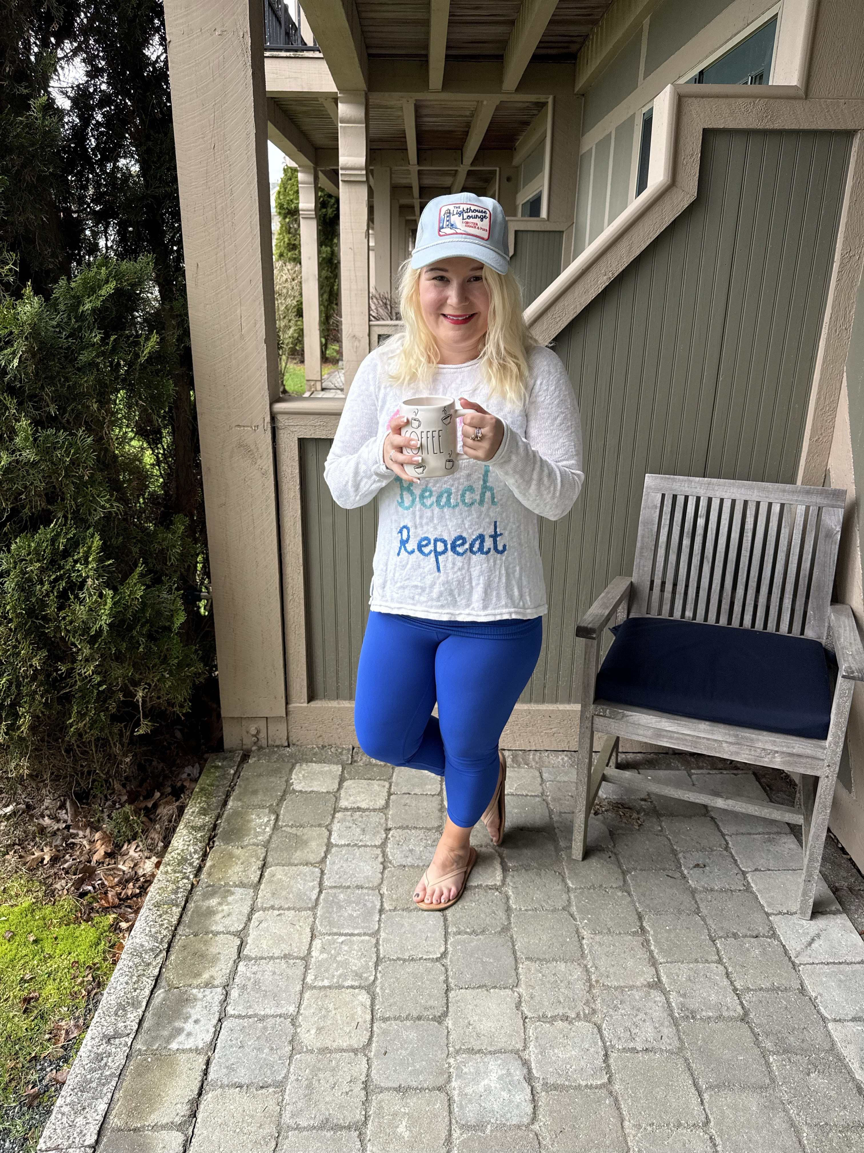 Weekend ootd is for a cute graphic sweater and ball cap. 

#LTKootd #LTKPetite #LTKActive