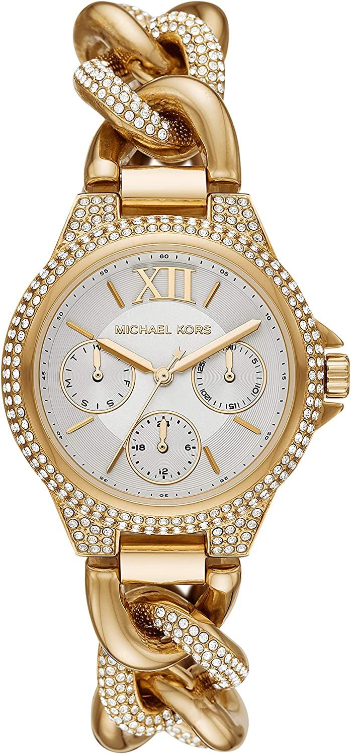 Michael Kors Camille Stainless Steel Multifunction Watch with Glitz Accents | Amazon (US)