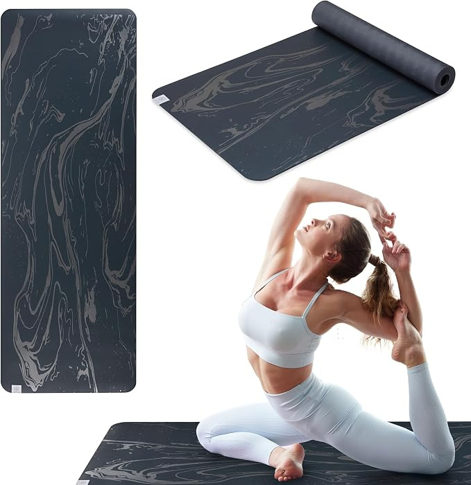 Gaiam Dry-Grip Yoga Mat, Non-Slip, Hot Yoga | Amazon (US)