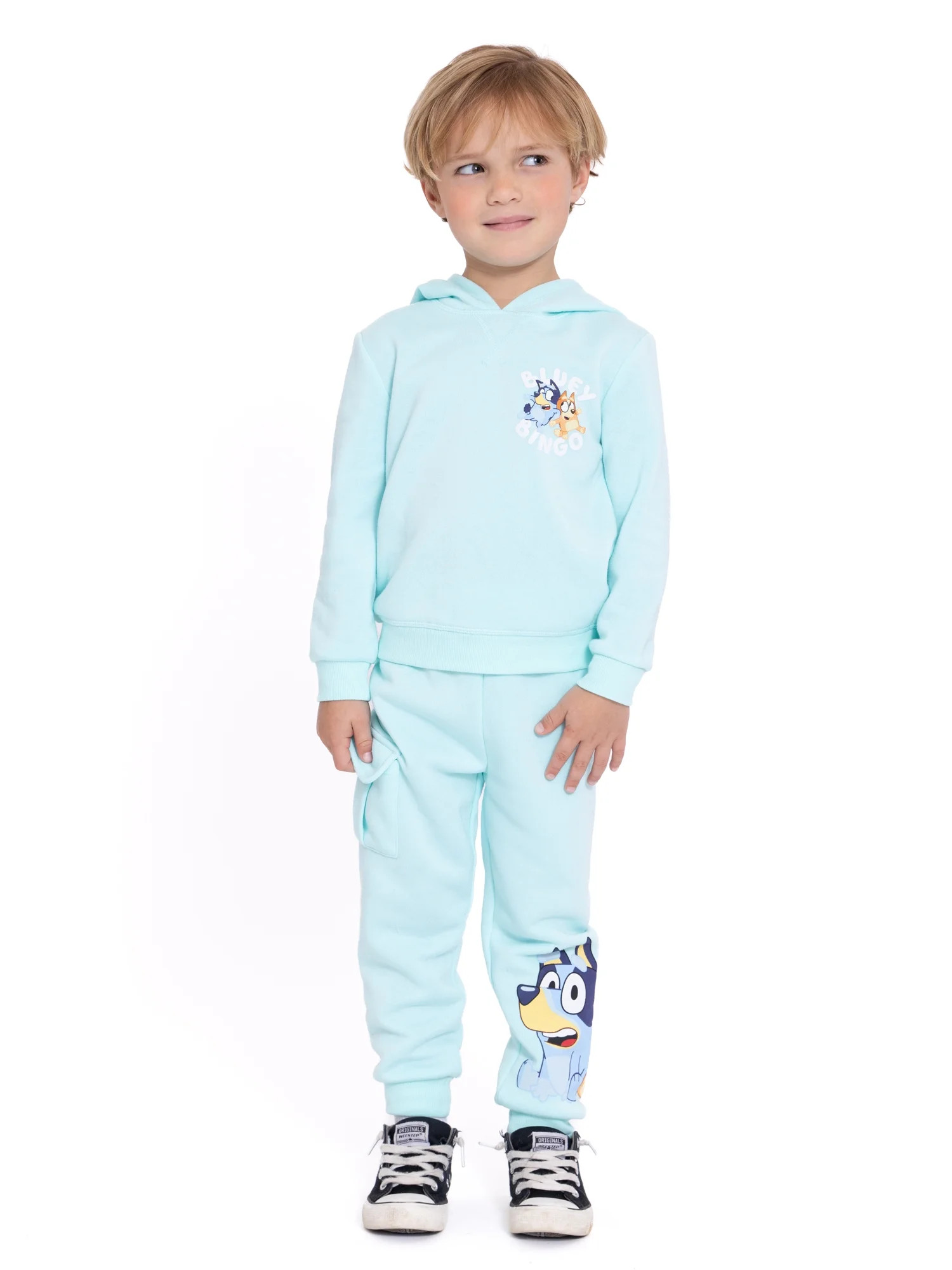 Bluey and Bingo Toddler Boys Hoodie and Joggers Set, Sizes 12M-5T | Walmart (US)