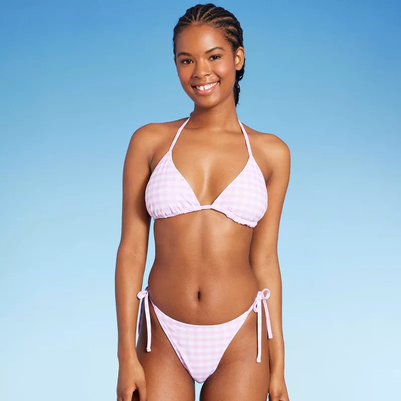 Women's Reversible Side-Tie Extra High Leg Extra Cheeky Bikini Bottom - Wild Fable™ | Target