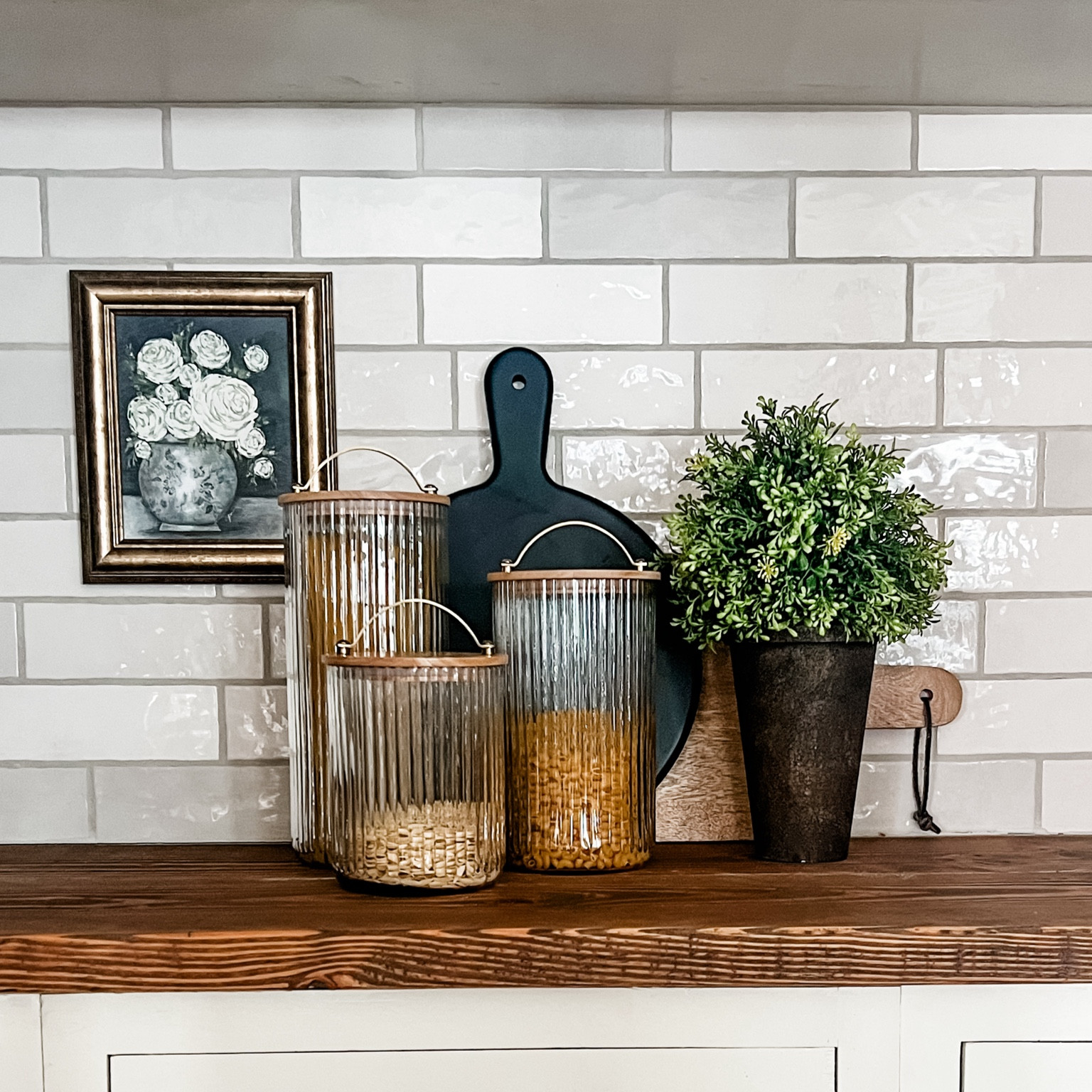 These glass fluted canisters are so pretty 🤩 

#LTKHome #LTKStyleTip