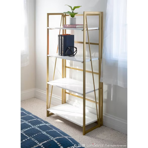 49.25" Folia 4 Shelf Bookcase - LumiSource | Target