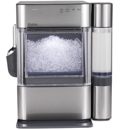 GE Profile Opal 2.0 Ultra Nugget Ice Maker with Side Tank and Scale Inhibiting Filter, Scoop Included, 38 lbs in 24 Hours, Pellet Ice Machine with WiFi & Smart Connected, Stainless Steel | Amazon (US)