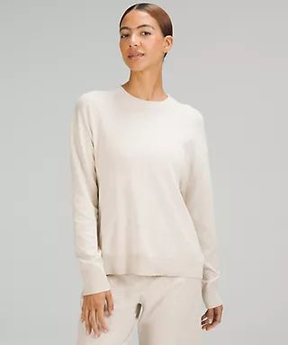 Cotton-Cashmere Blend Crewneck Sweater *Online Only | Women's Hoodies & Sweatshirts | lululemon | Lululemon (US)