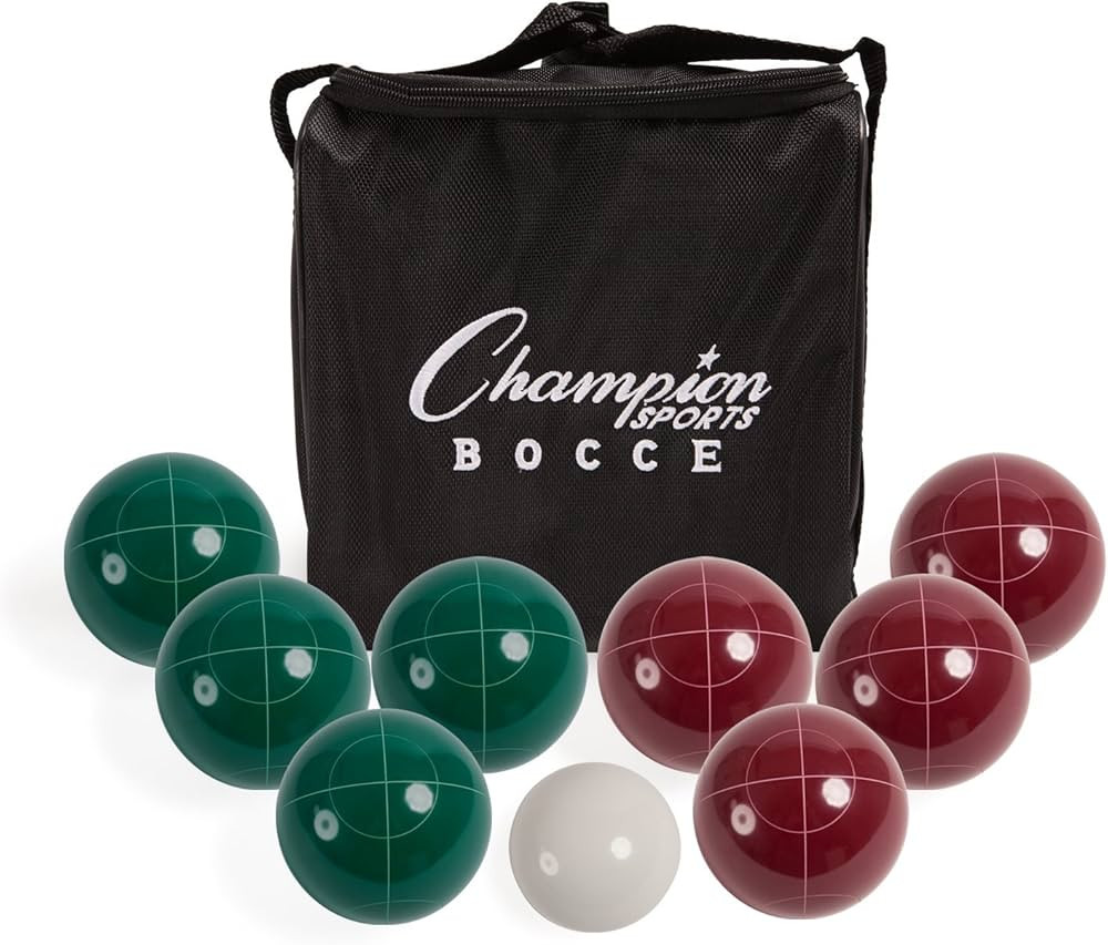 Champion Sports Bocce Ball Set: Tournament Series Classic Family, Party and Lawn Game | Amazon (US)