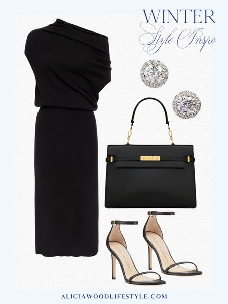 This off the shoulder sweater dress is timeless and, with a change of shoes and jewelry, can take you from dinner out to a holiday party easily.


Brochu Walker Sweater dress off the shoulder
black strappy heeled sandals 
black lad handbag
diamond earring studs 
holiday outfit
classic black sweater dress


#LTKover40 #LTKstyletip #LTKSeasonal