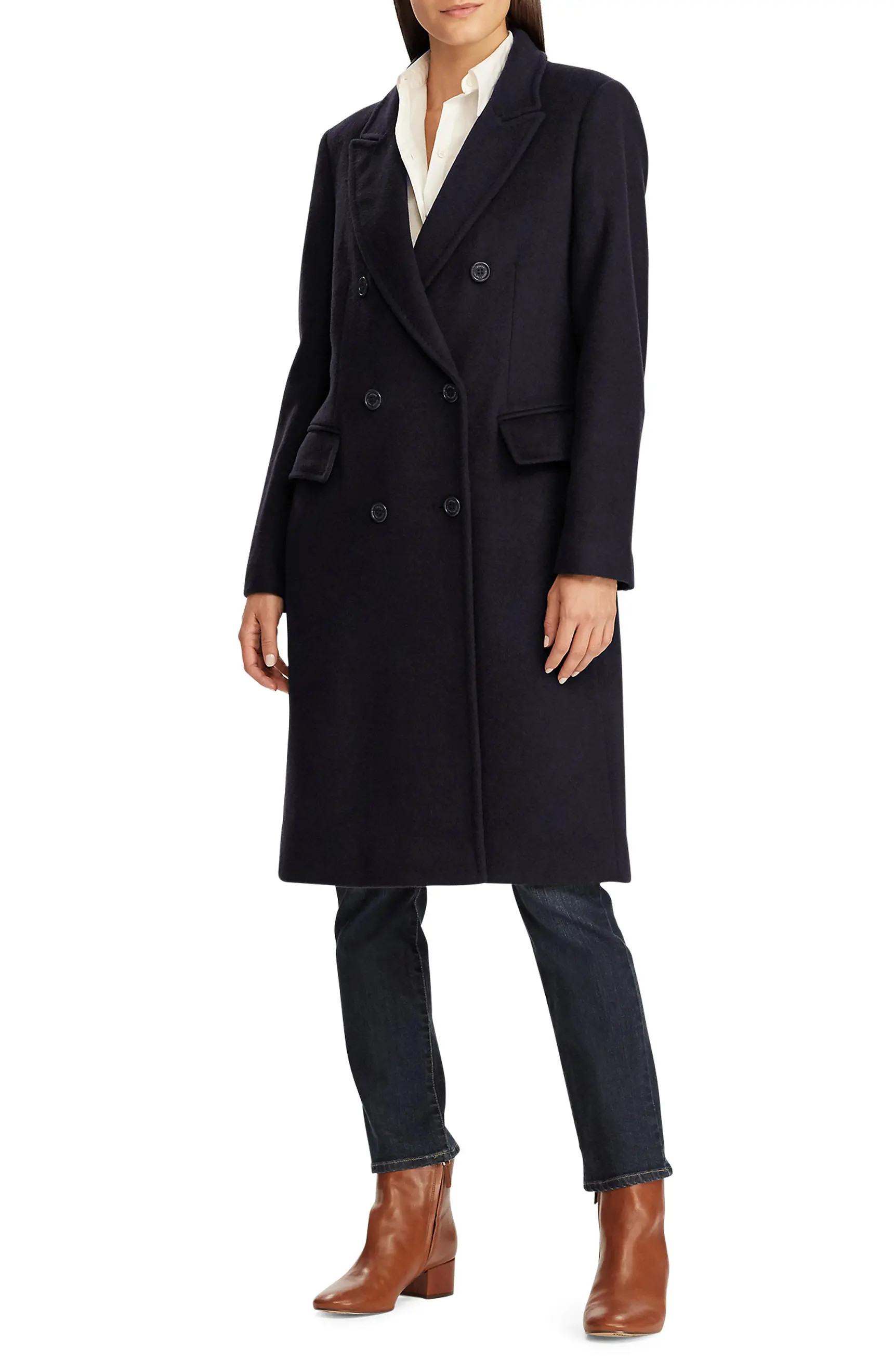 Double Breasted Wool Blend Coat | Nordstrom