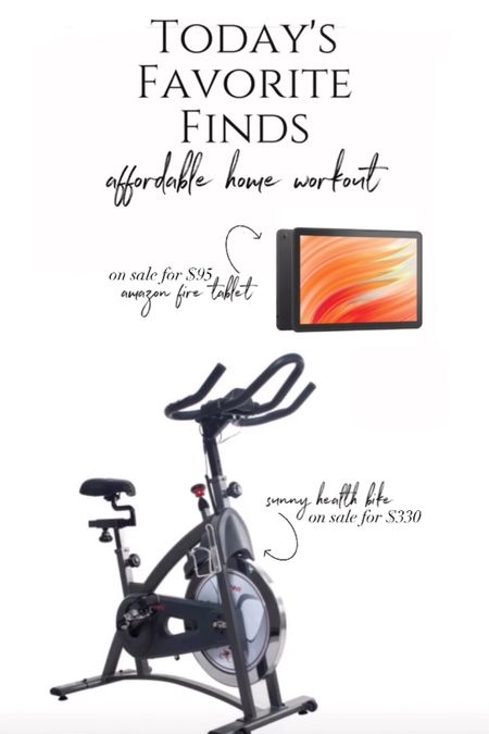 My DIY Peloton setup 😂 In all seriousness though, this is a great super affordable bike for anyone who wants the ability to ride at home. The amazon fire tablet has been perfect for watching spin classes, tv, movies, sports, etc. I’ve been really impressed with both of these budget friendly products.

Fitness, Home Gym, Spin Bike, Workout, Budget Amazon Finds, Stationary Bike, Health

#LTKhome #LTKActive #LTKfitness