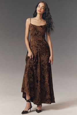 Mare Mare Emmy Burnout Velvet Maxi Dress | Anthropologie (US)