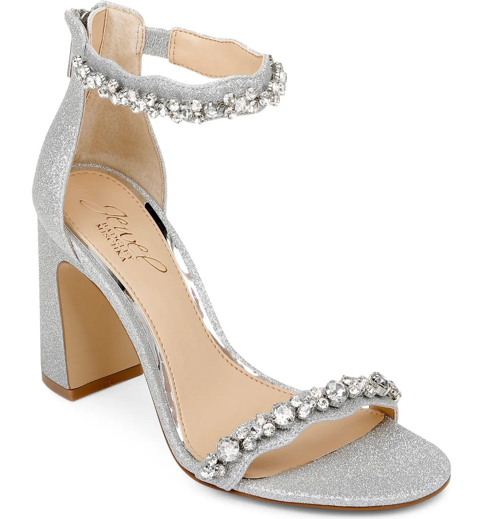 Odessa Crystal Block Heel Sandal | Nordstrom